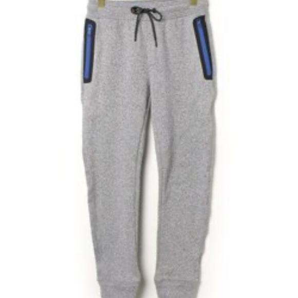 American Eagle AE Active Flex Men XS Grey Blue Cuffed Drawstring Joggers - Picture 1 of 15